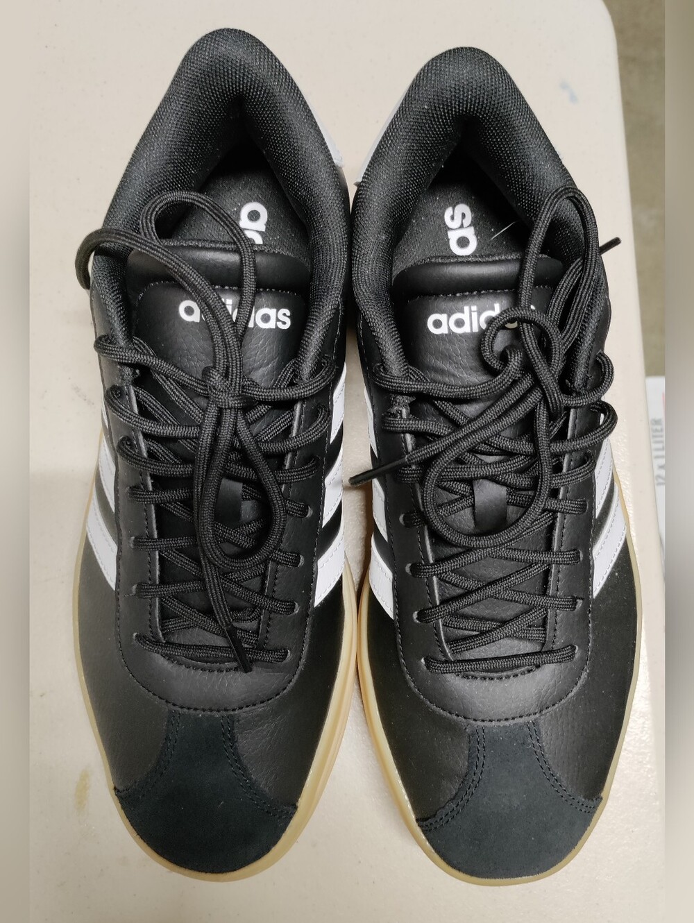 Adidas Black & White Platform Sneakers